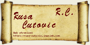 Rusa Čutović vizit kartica